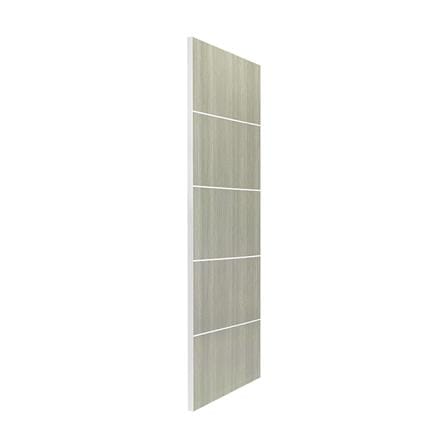 ประตูภายใน UPVC ไม่เจาะลูกบิด NAPA UA5 80x200 ซม. สีเทาลายไม้_2