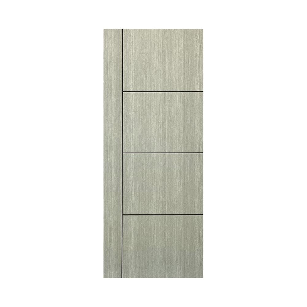 ประตูภายใน UPVC ไม่เจาะลูกบิด NAPA UA24B 90x200 ซม. สีเทาลายไม้