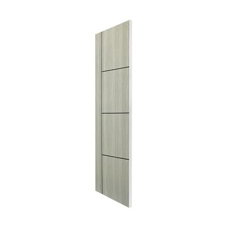 ประตูภายใน UPVC ไม่เจาะลูกบิด NAPA UA24B 90x200 ซม. สีเทาลายไม้_1