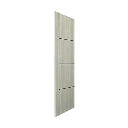ประตูภายใน UPVC ไม่เจาะลูกบิด NAPA UA24B 90x200 ซม. สีเทาลายไม้_2