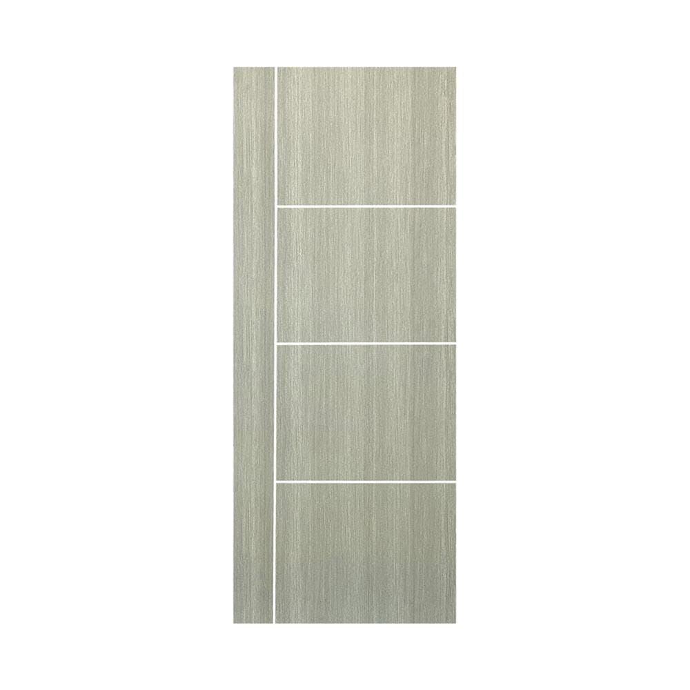 ประตูภายใน UPVC ไม่เจาะลูกบิด NAPA UA24 80x200 ซม. สีเทาลายไม้