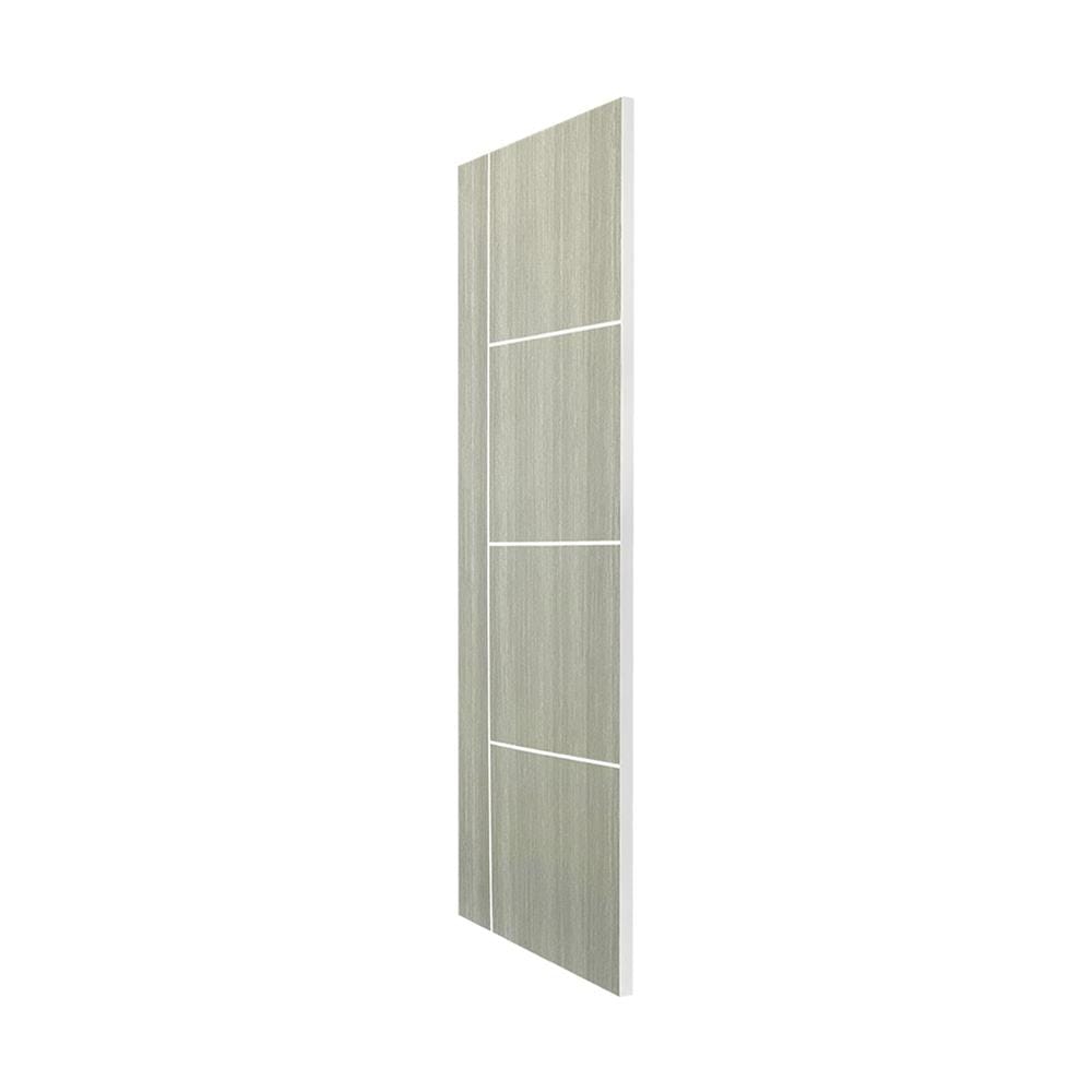ประตูภายใน UPVC ไม่เจาะลูกบิด NAPA UA24 80x200 ซม. สีเทาลายไม้