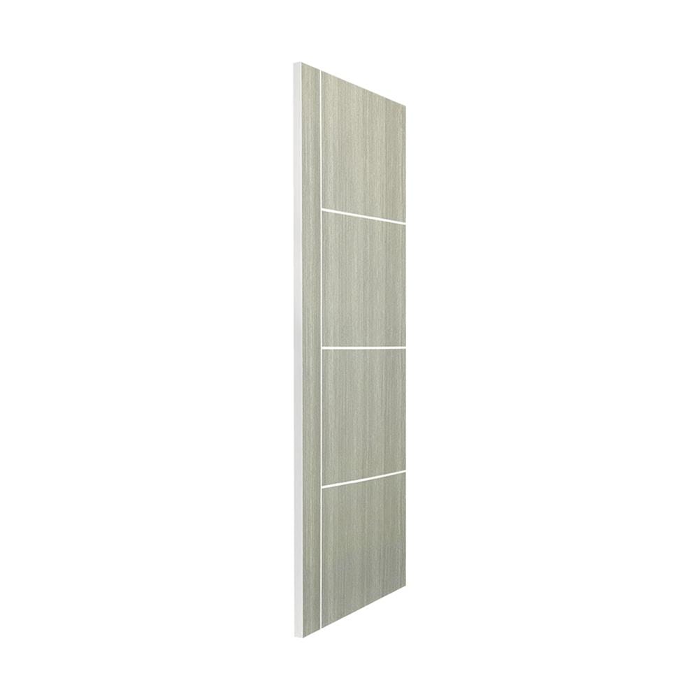 ประตูภายใน UPVC ไม่เจาะลูกบิด NAPA UA24 80x200 ซม. สีเทาลายไม้