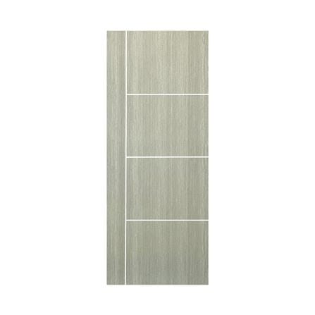 ประตูภายใน UPVC ไม่เจาะลูกบิด NAPA UA24 80x200 ซม. สีเทาลายไม้_0