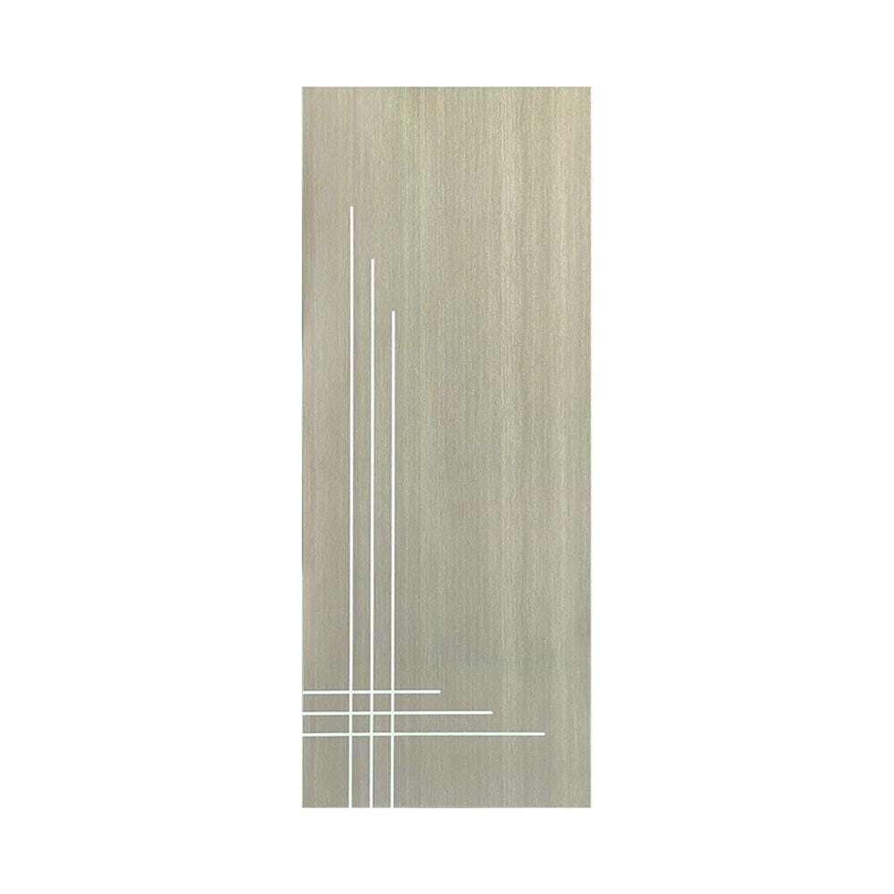 ประตูภายใน UPVC ไม่เจาะลูกบิด NAPA UA12 80x200 ซม. สีเทาลายไม้
