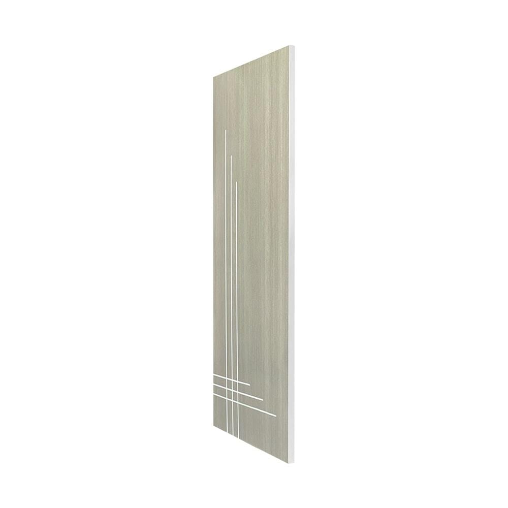 ประตูภายใน UPVC ไม่เจาะลูกบิด NAPA UA12 80x200 ซม. สีเทาลายไม้