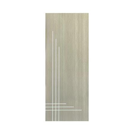 ประตูภายใน UPVC ไม่เจาะลูกบิด NAPA UA12 80x200 ซม. สีเทาลายไม้_0