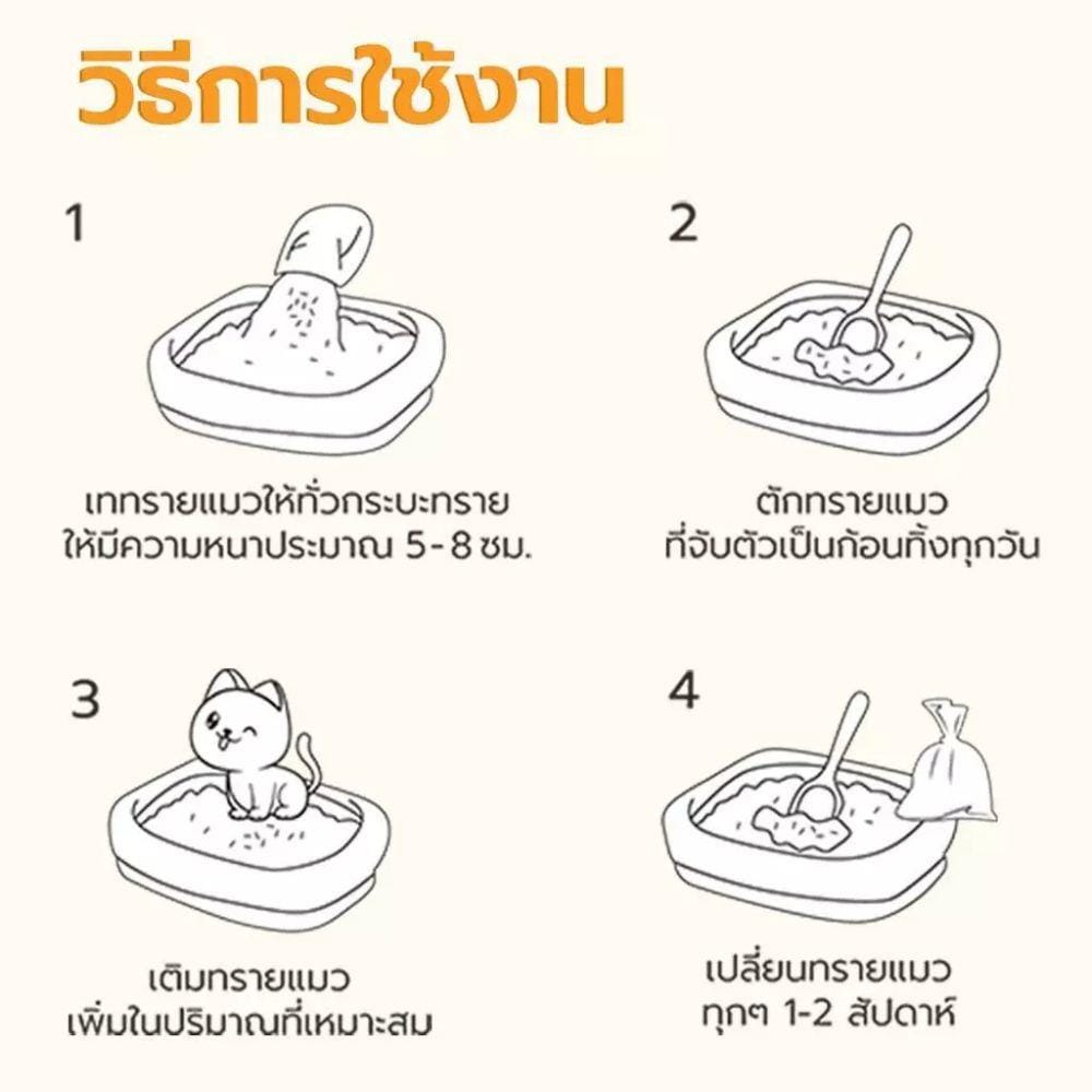 ทรายแมวเต้าหู้ PETUS กลิ่นออริจินัล 7 ลิตร