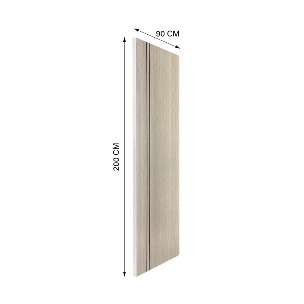 ประตูภายใน UPVC ไม่เจาะลูกบิด NAPA UA3B 90x200 ซม. สีน้ำตาลเข้มลายไม้