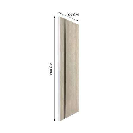 ประตูภายใน UPVC ไม่เจาะลูกบิด NAPA UA3B 90x200 ซม. สีน้ำตาลเข้มลายไม้_4