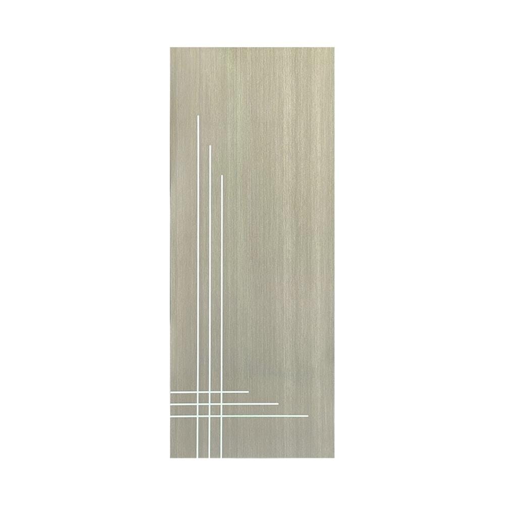 ประตูภายใน UPVC ไม่เจาะลูกบิด NAPA UA12 90x200 ซม. สีเทาลายไม้