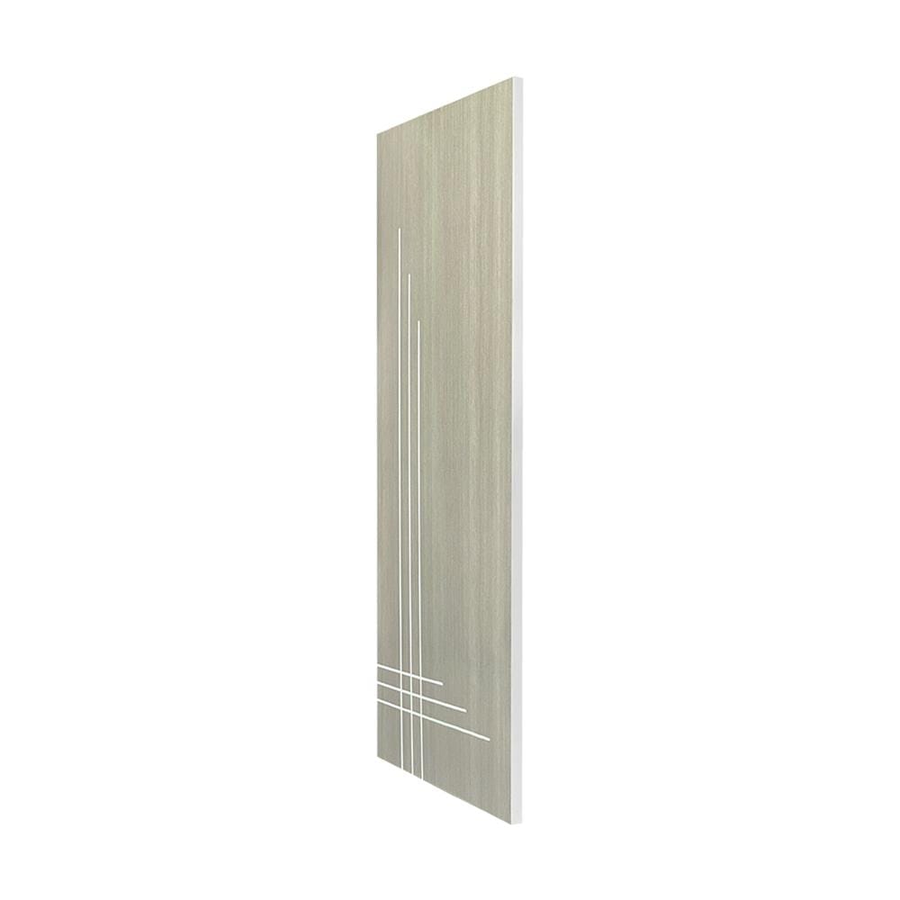 ประตูภายใน UPVC ไม่เจาะลูกบิด NAPA UA12 90x200 ซม. สีเทาลายไม้