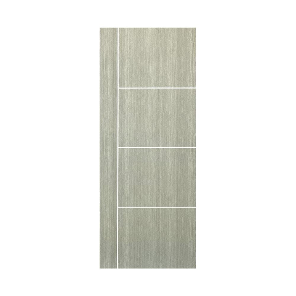 ประตูภายใน UPVC ไม่เจาะลูกบิด NAPA UA24 90x200 ซม. สีเทาลายไม้