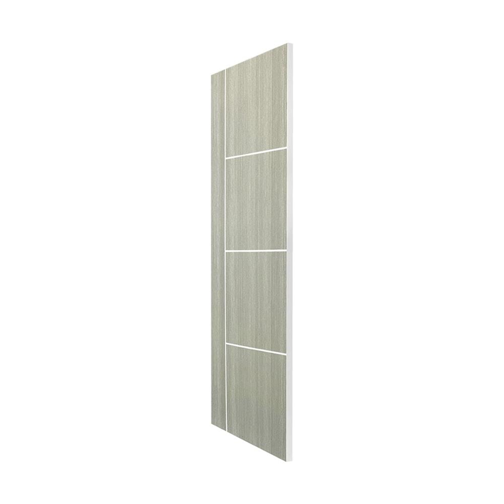 ประตูภายใน UPVC ไม่เจาะลูกบิด NAPA UA24 90x200 ซม. สีเทาลายไม้