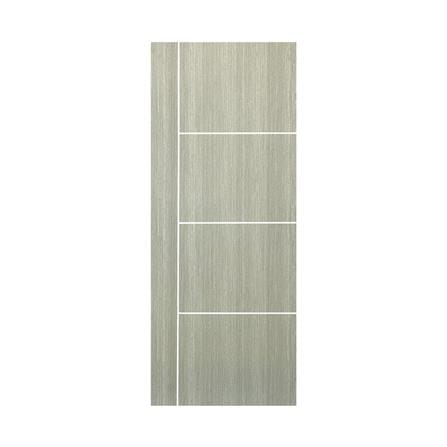 ประตูภายใน UPVC ไม่เจาะลูกบิด NAPA UA24 90x200 ซม. สีเทาลายไม้