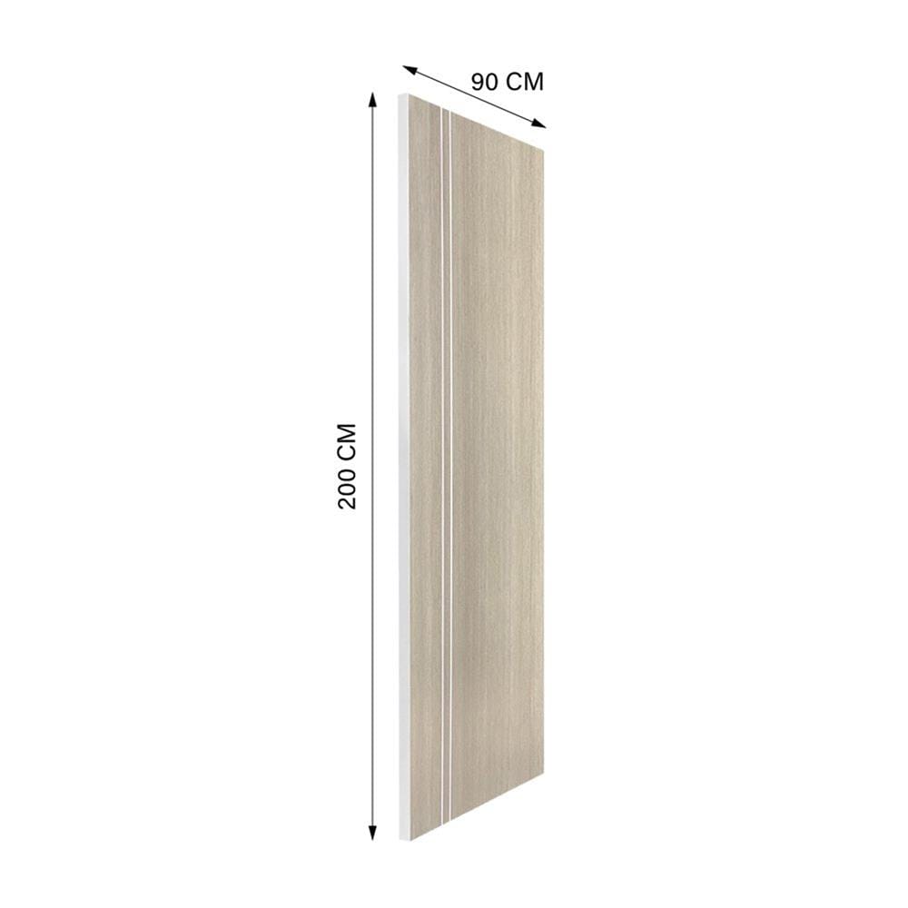 ประตูภายใน UPVC ไม่เจาะลูกบิด NAPA UA3 90x200 ซม. สีน้ำตาลเข้มลายไม้