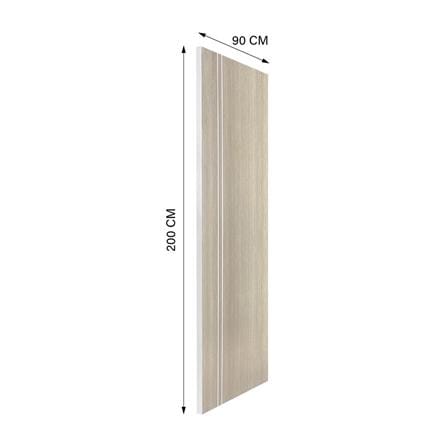 ประตูภายใน UPVC ไม่เจาะลูกบิด NAPA UA3 90x200 ซม. สีน้ำตาลเข้มลายไม้_4