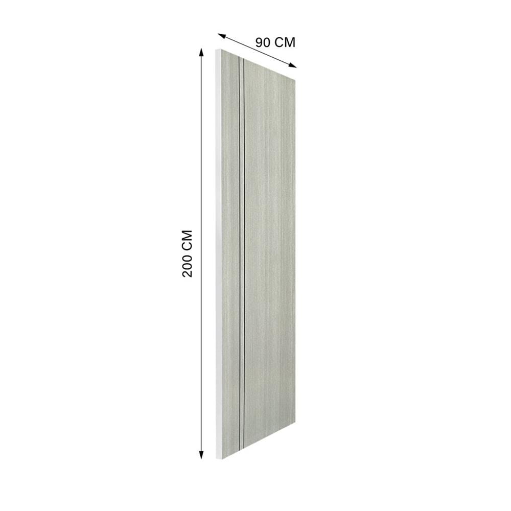 ประตูภายใน UPVC ไม่เจาะลูกบิด NAPA UA3B 90x200 ซม. สีเทาลายไม้