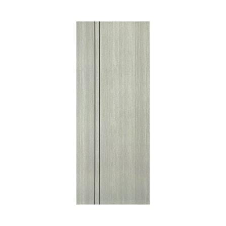 ประตูภายใน UPVC ไม่เจาะลูกบิด NAPA UA3B 90x200 ซม. สีเทาลายไม้_0