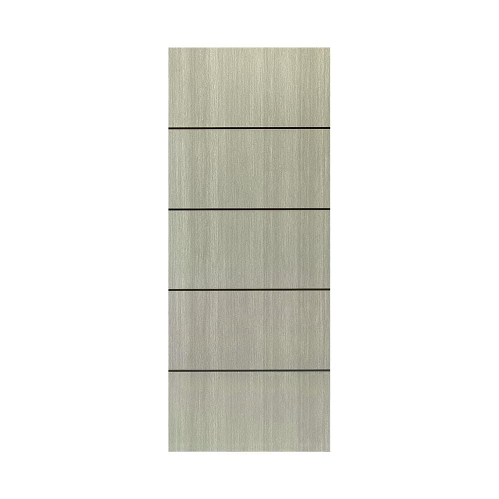 ประตูภายใน UPVC ไม่เจาะลูกบิด NAPA UA5B 80x200 ซม. สีเทาลายไม้
