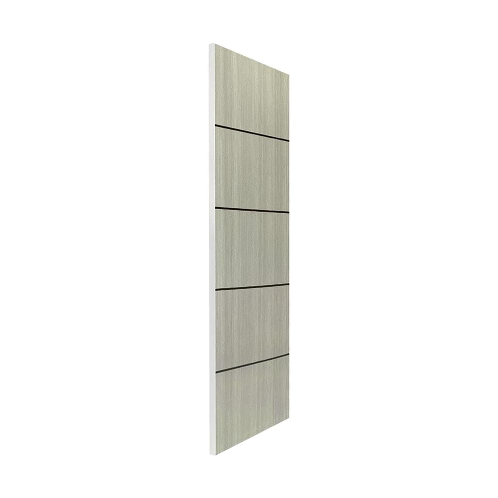 ประตูภายใน UPVC ไม่เจาะลูกบิด NAPA UA5B 80x200 ซม. สีเทาลายไม้