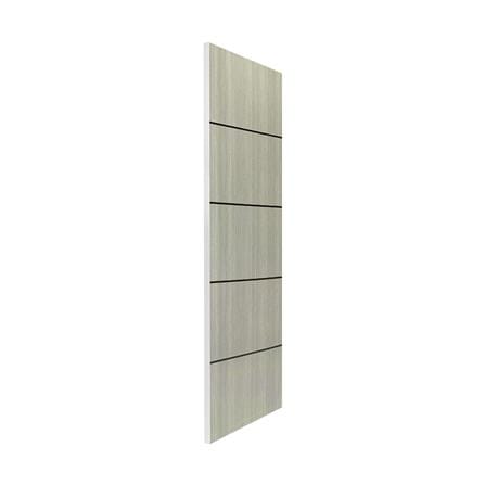 ประตูภายใน UPVC ไม่เจาะลูกบิด NAPA UA5B 80x200 ซม. สีเทาลายไม้_2