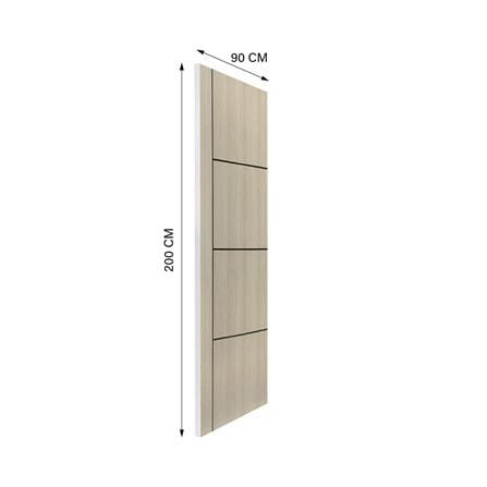ประตูภายใน UPVC ไม่เจาะลูกบิด NAPA UA24B 90x200 ซม. สีน้ำตาลเข้มลายไม้_4