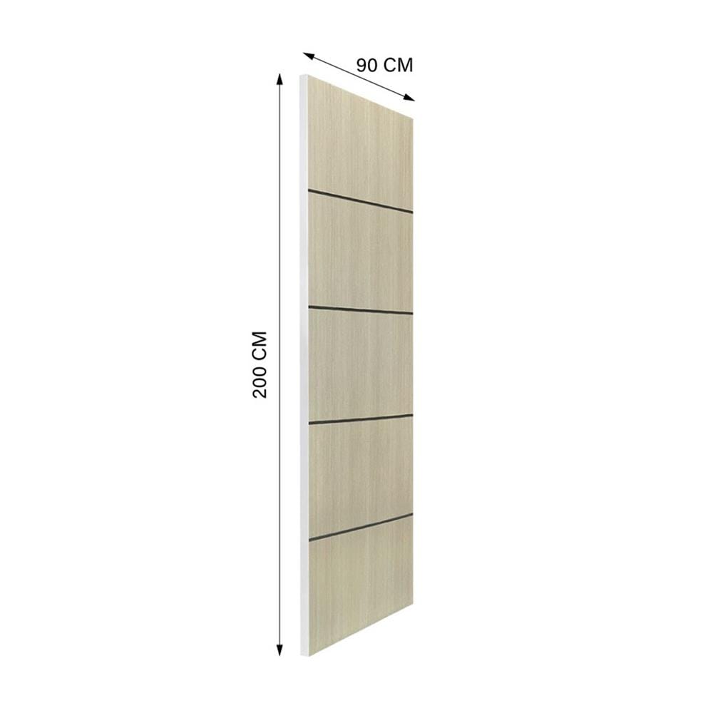 ประตูภายใน UPVC ไม่เจาะลูกบิด NAPA UA5B 90x200 ซม. สีน้ำตาลเข้มลายไม้