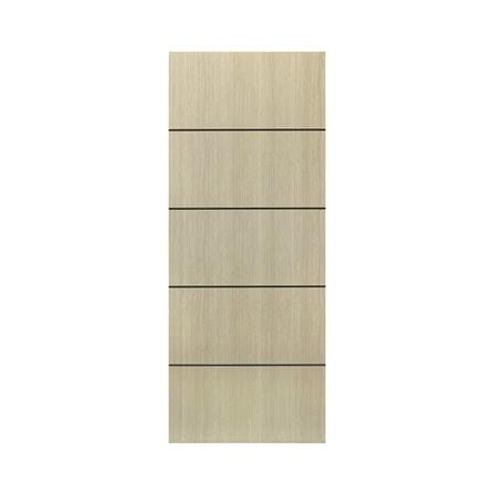 ประตูภายใน UPVC ไม่เจาะลูกบิด NAPA UA5B 90x200 ซม. สีน้ำตาลเข้มลายไม้_0