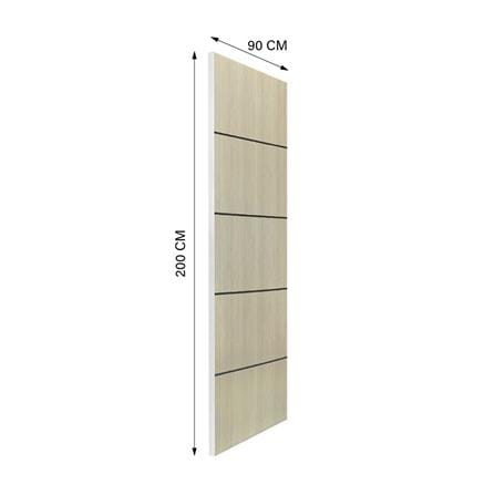 ประตูภายใน UPVC ไม่เจาะลูกบิด NAPA UA5B 90x200 ซม. สีน้ำตาลเข้มลายไม้_4