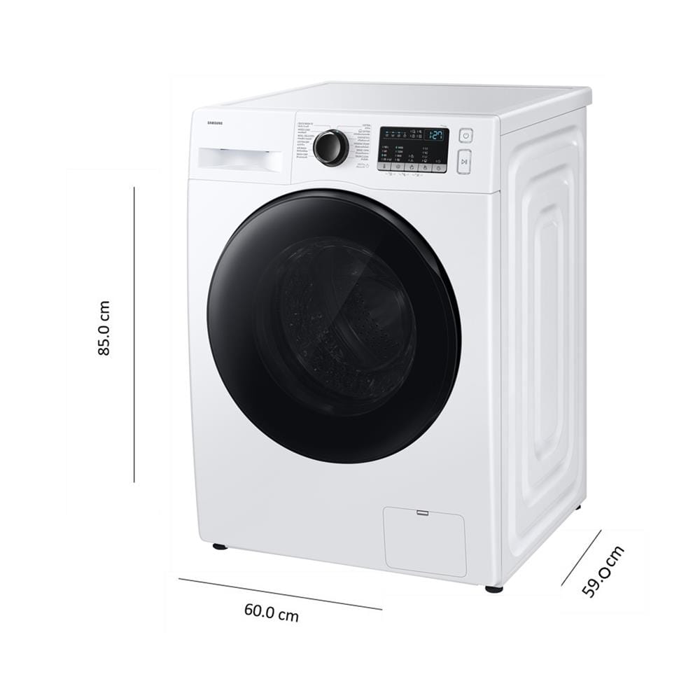 เครื่องซักอบฝาหน้า SAMSUNG WD10HG4U04BEST 10/6 กก. อินเวอร์เตอร์ สีขาว