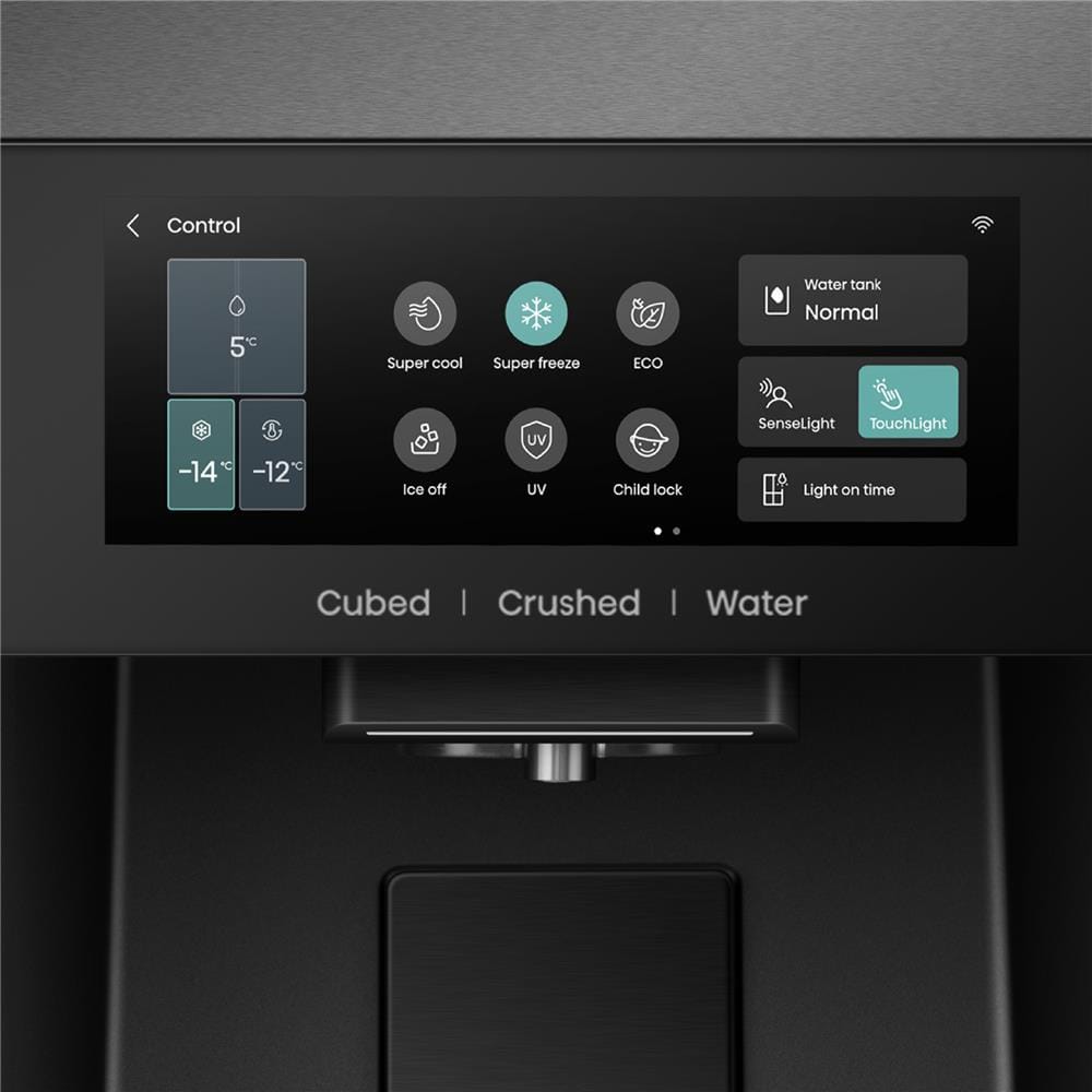 ตู้เย็น MULTI DOOR HISENSE RQ600P7AB 22 คิว สีกระจกดำ อินเวอร์เตอร์