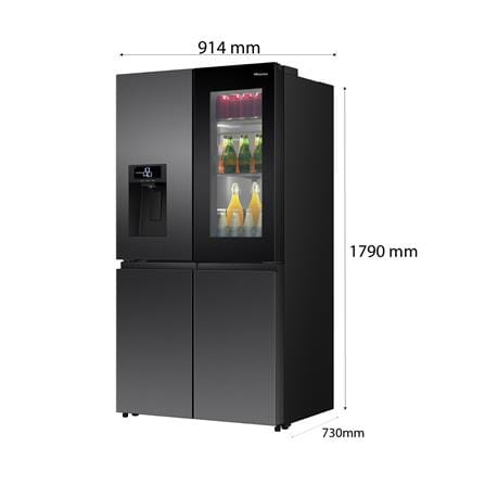 ตู้เย็น MULTI DOOR HISENSE RQ600P7AB 22 คิว สีกระจกดำ อินเวอร์เตอร์_7