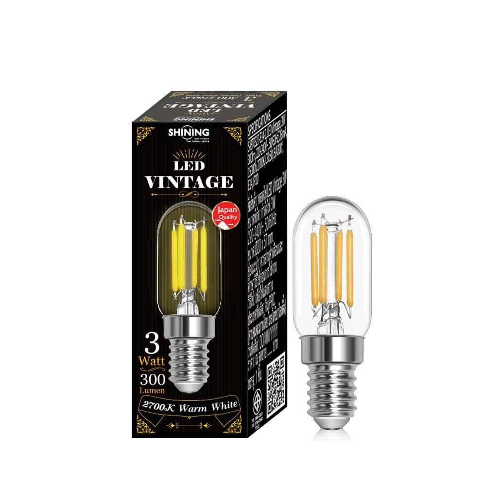หลอด LED SHINING VINTAGE 3 วัตต์ WARM WHITE E14