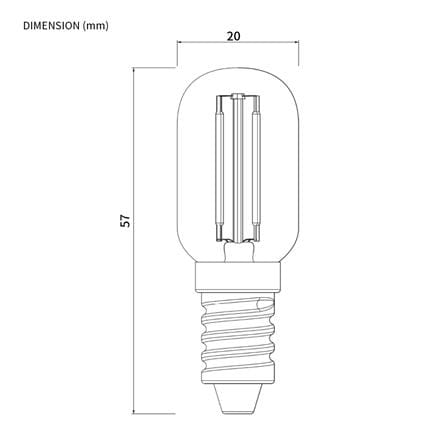 หลอด LED SHINING VINTAGE 3 วัตต์ WARM WHITE E14_4
