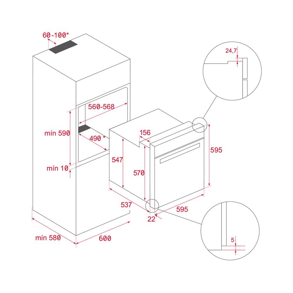 เตาอบฝังดิจิตอล TEKA HBB 6350 SS E04