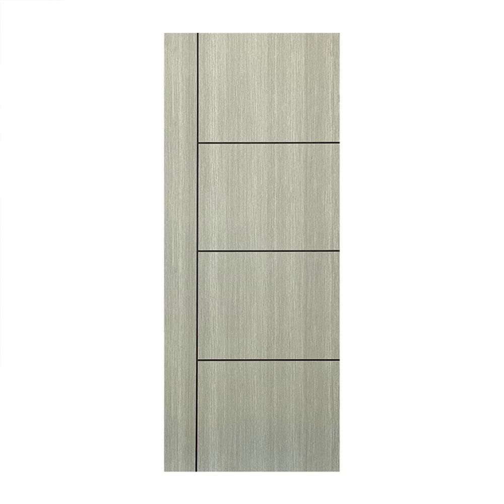 ประตูภายใน UPVC ไม่เจาะลูกบิด NAPA UA24B 80x200 ซม. สีเทาลายไม้