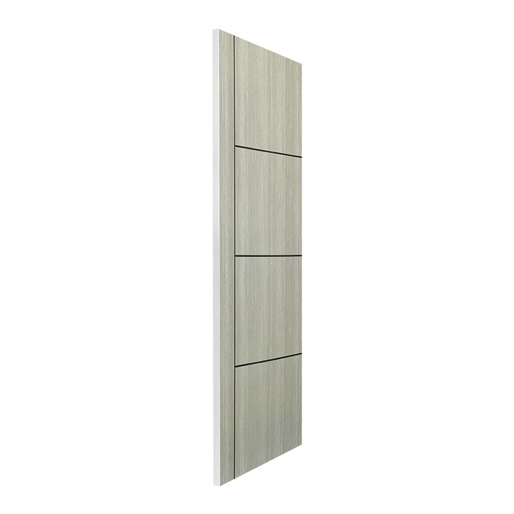 ประตูภายใน UPVC ไม่เจาะลูกบิด NAPA UA24B 80x200 ซม. สีเทาลายไม้