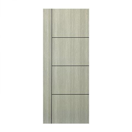 ประตูภายใน UPVC ไม่เจาะลูกบิด NAPA UA24B 80x200 ซม. สีเทาลายไม้