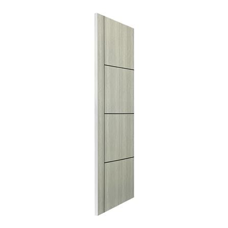 ประตูภายใน UPVC ไม่เจาะลูกบิด NAPA UA24B 80x200 ซม. สีเทาลายไม้_1