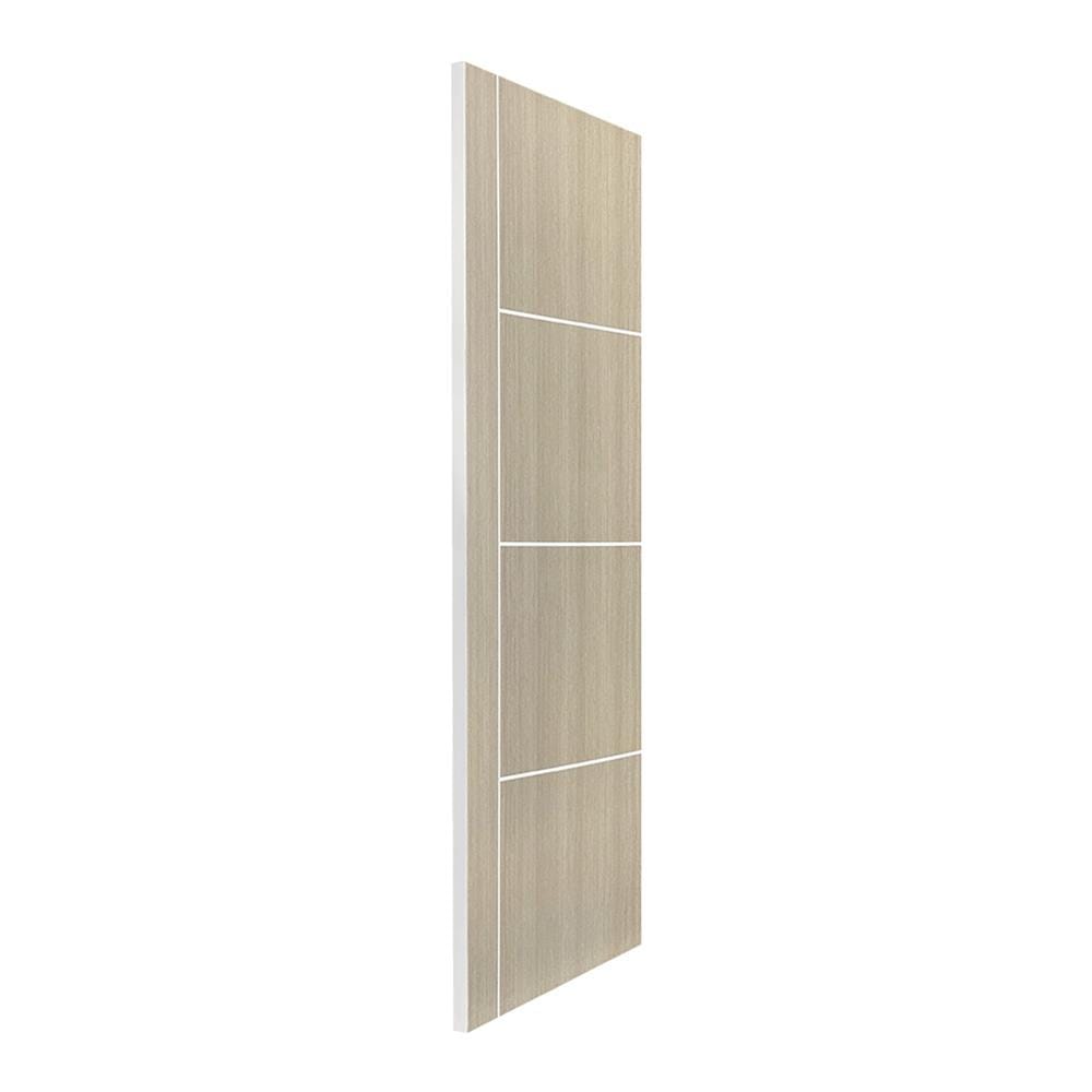 ประตูภายใน UPVC ไม่เจาะลูกบิด NAPA UA24 80x200 ซม. สีน้ำตาลเข้มลายไม้