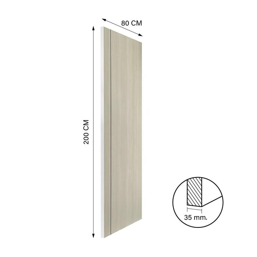 ประตูภายใน UPVC ไม่เจาะลูกบิด NAPA UA2B 80x200 ซม. สีน้ำตาลเข้มลายไม้