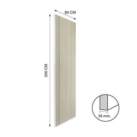 ประตูภายใน UPVC ไม่เจาะลูกบิด NAPA UA2B 80x200 ซม. สีน้ำตาลเข้มลายไม้_4