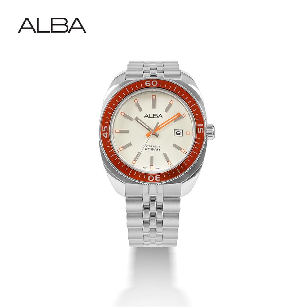 นาฬิกาข้อมือผู้ชาย ALBA รุ่น SPORTIVE AS9T89X ขนาด 43 มม. สีแชมเปญ_1