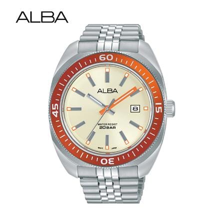 นาฬิกาข้อมือผู้ชาย ALBA รุ่น SPORTIVE AS9T89X ขนาด 43 มม. สีแชมเปญ_2