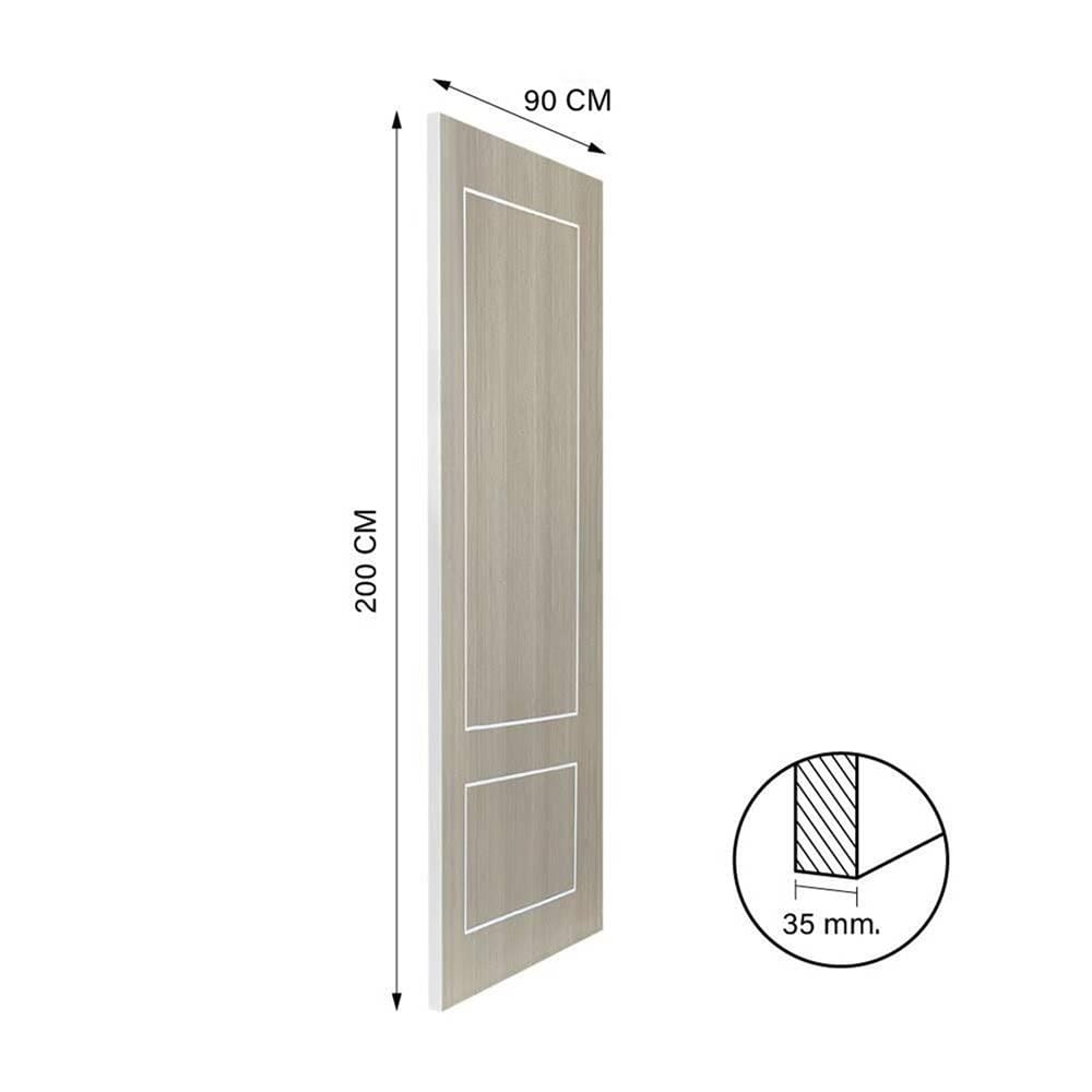 ประตูภายใน UPVC ไม่เจาะลูกบิด NAPA UA13 90x200 ซม. สีน้ำตาลเข้มลายไม้