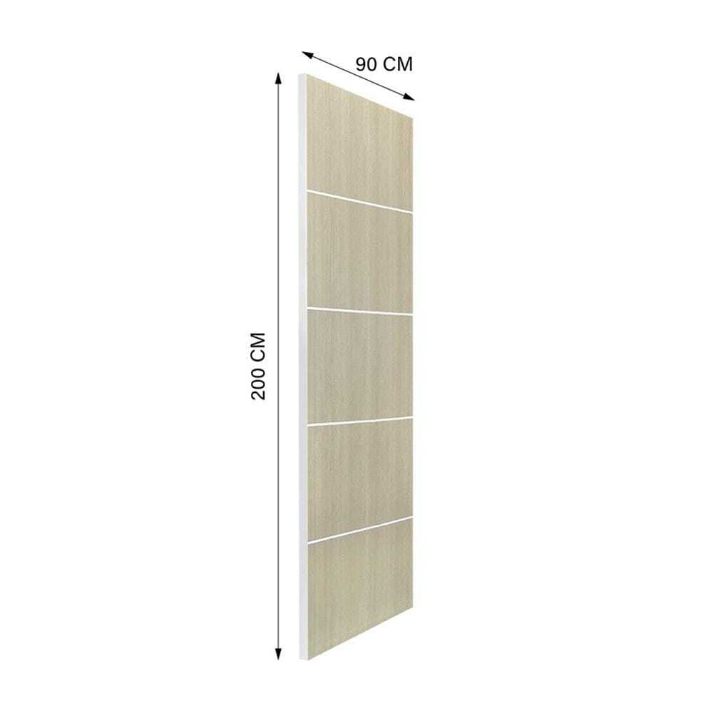 ประตูภายใน UPVC ไม่เจาะลูกบิด NAPA UA5 90x200 ซม. สีน้ำตาลเข้มลายไม้