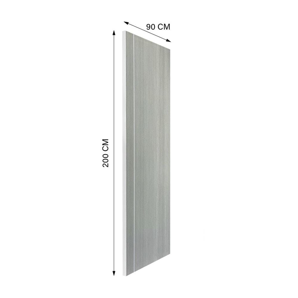ประตูภายใน UPVC ไม่เจาะลูกบิด NAPA UA2 90x200 ซม. สีเทาลายไม้