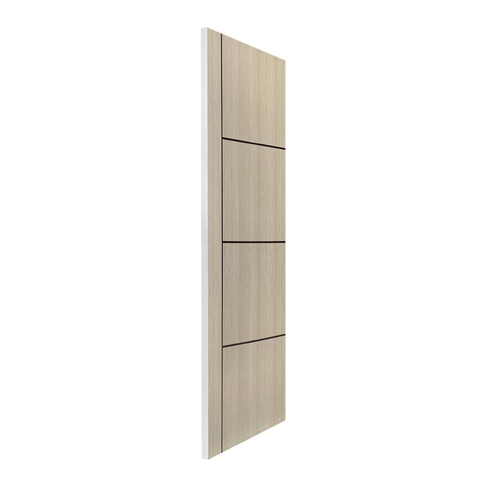 ประตูภายใน UPVC ไม่เจาะลูกบิด NAPA UA24B 80x200 ซม. สีน้ำตาลเข้มลายไม้