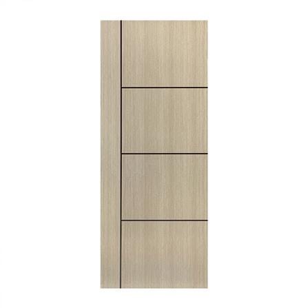 ประตูภายใน UPVC ไม่เจาะลูกบิด NAPA UA24B 80x200 ซม. สีน้ำตาลเข้มลายไม้